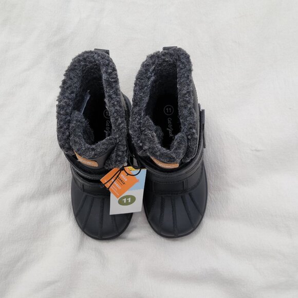 Cat & Jack Size 11 Black Toddler Winter Boots - Picture 8 of 14
